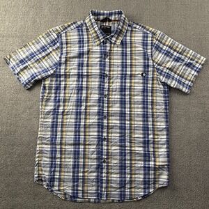 Marmot Shirt Adult Medium Check Button Up Short Sleeve Outdoor Casual Men's